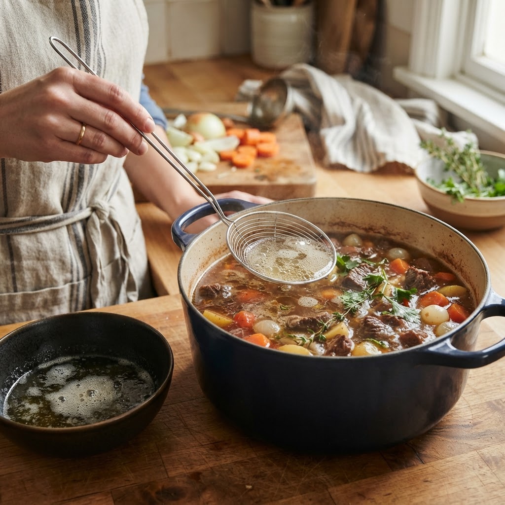 The Home Cook’s Guide to Degreasing: Mastering Fat-Skimming and Clarification Ratios for Cleaner, More Balanced Sauces and Soups