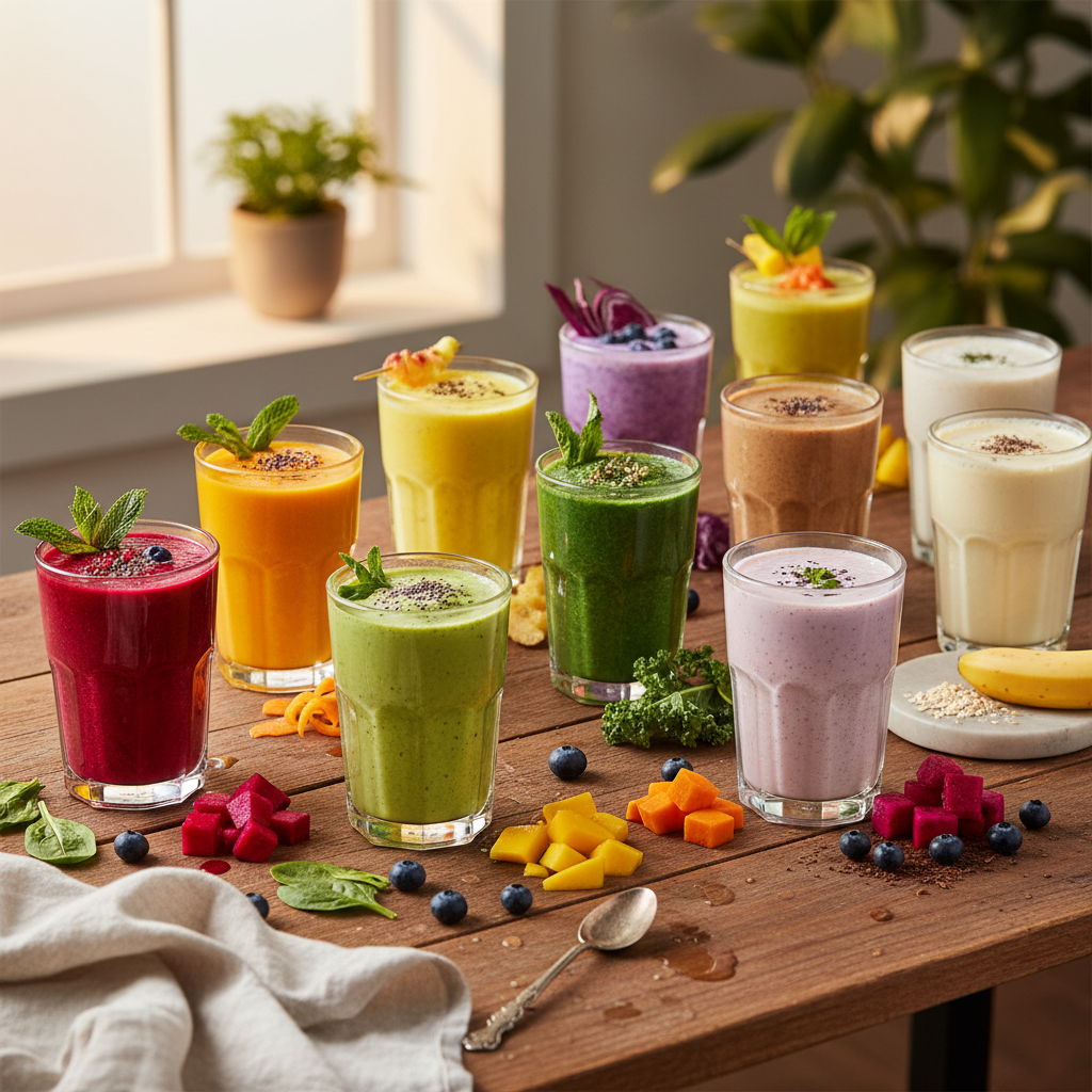 Boost Your Wellness: 10 Colorful Vegetable Smoothie Recipes Packed with Nutrients