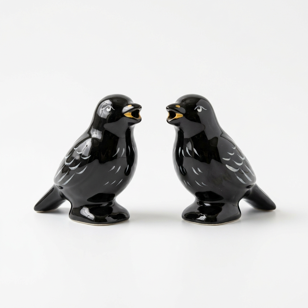 Pie Bird Ceramic Vent Set of 2