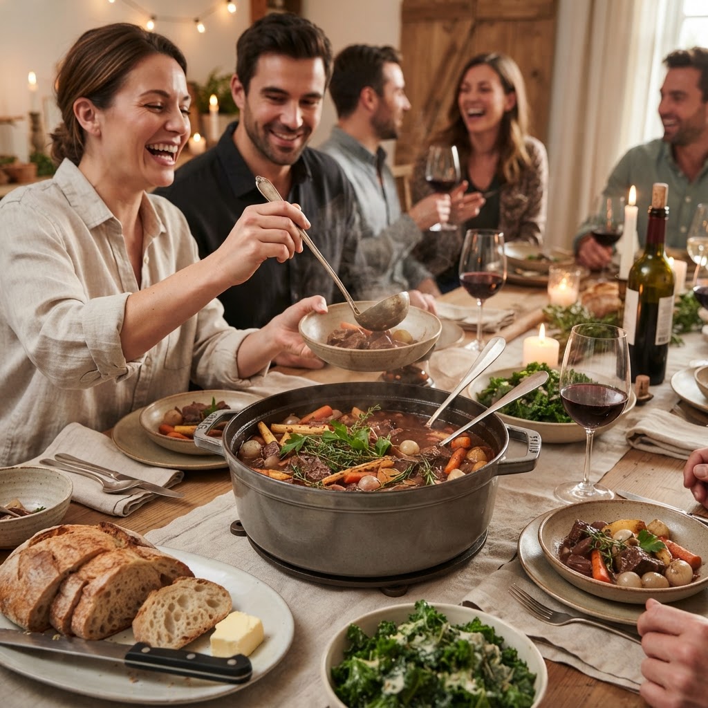 The Art of the "One-Pot" Centerpiece: Mastering Batch-Cooked Braises for Seamless, Large-Group Entertaining