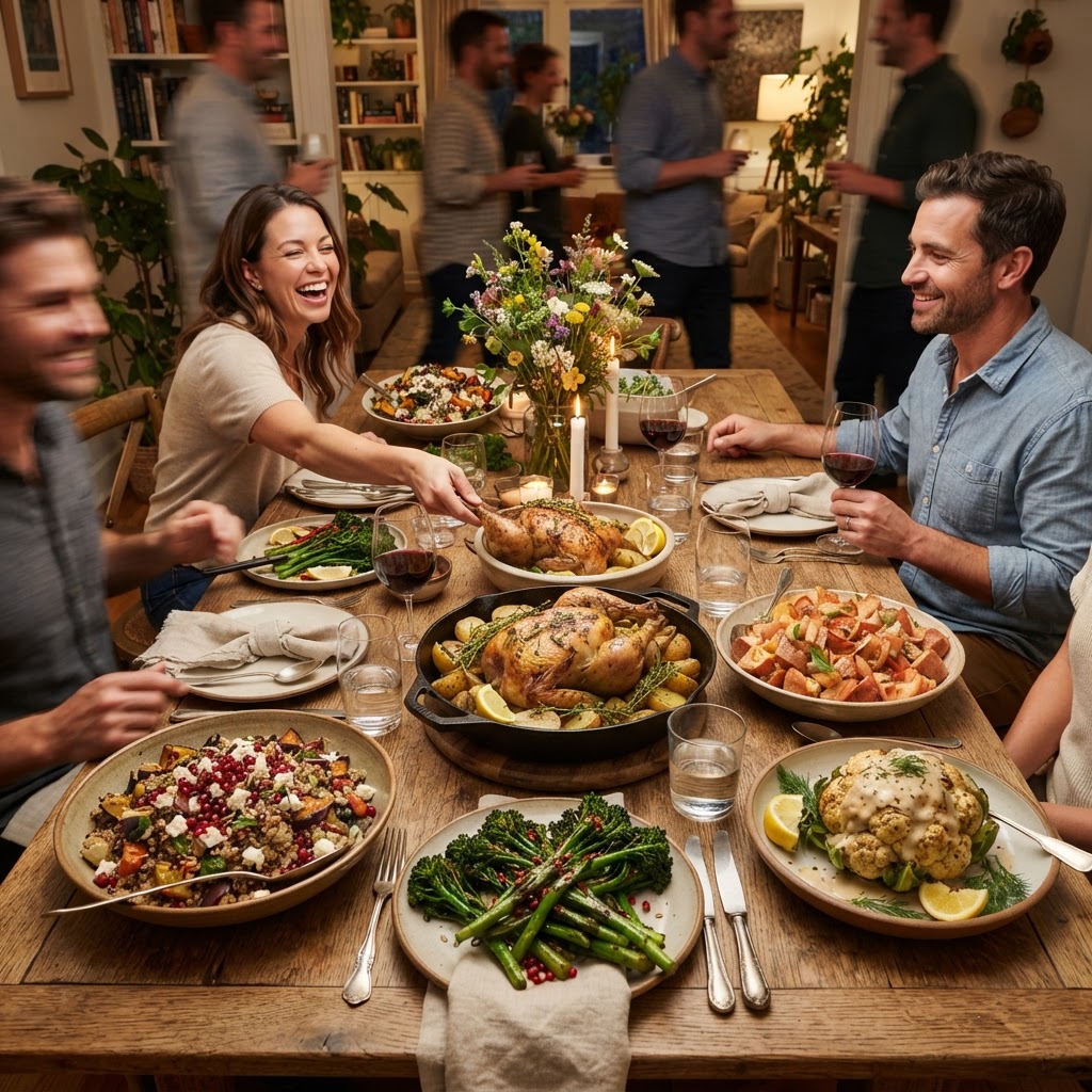 The Art of the "Family-Style" Feast: Mastering Batch Cooking and Plating for Effortless Large-Group Entertaining