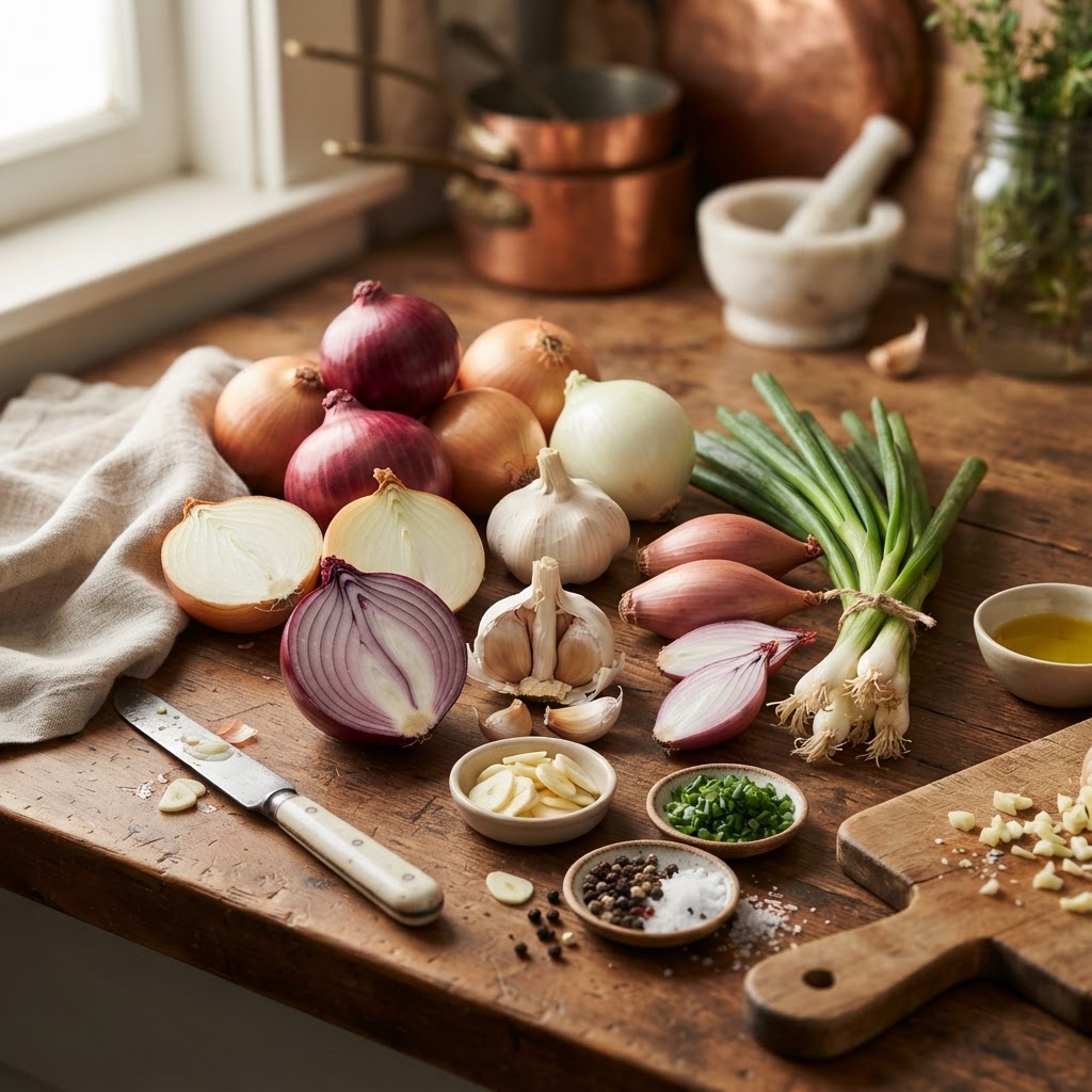 The Home Cook’s Guide to Allium Varieties: Understanding Pungency, Sweetness, and Flavor Profiles for Every Dish