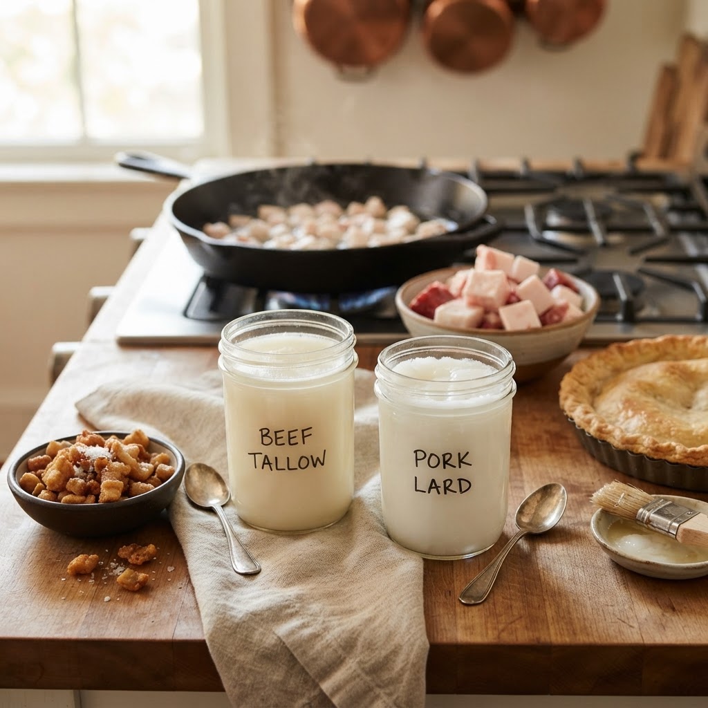 The Home Cook’s Guide to Tallow and Lard: Mastering Animal Fat Rendering for Superior Searing, Frying, and Baking