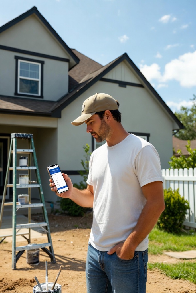 PaintProCalc Client Tracking — paint estimation tool for contractors and homeowners