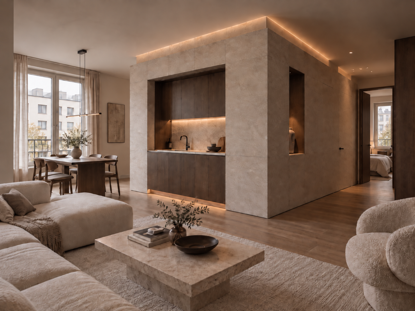 Appartement minéral – Neuilly-sur-Seine à Neuilly-sur-Seine
