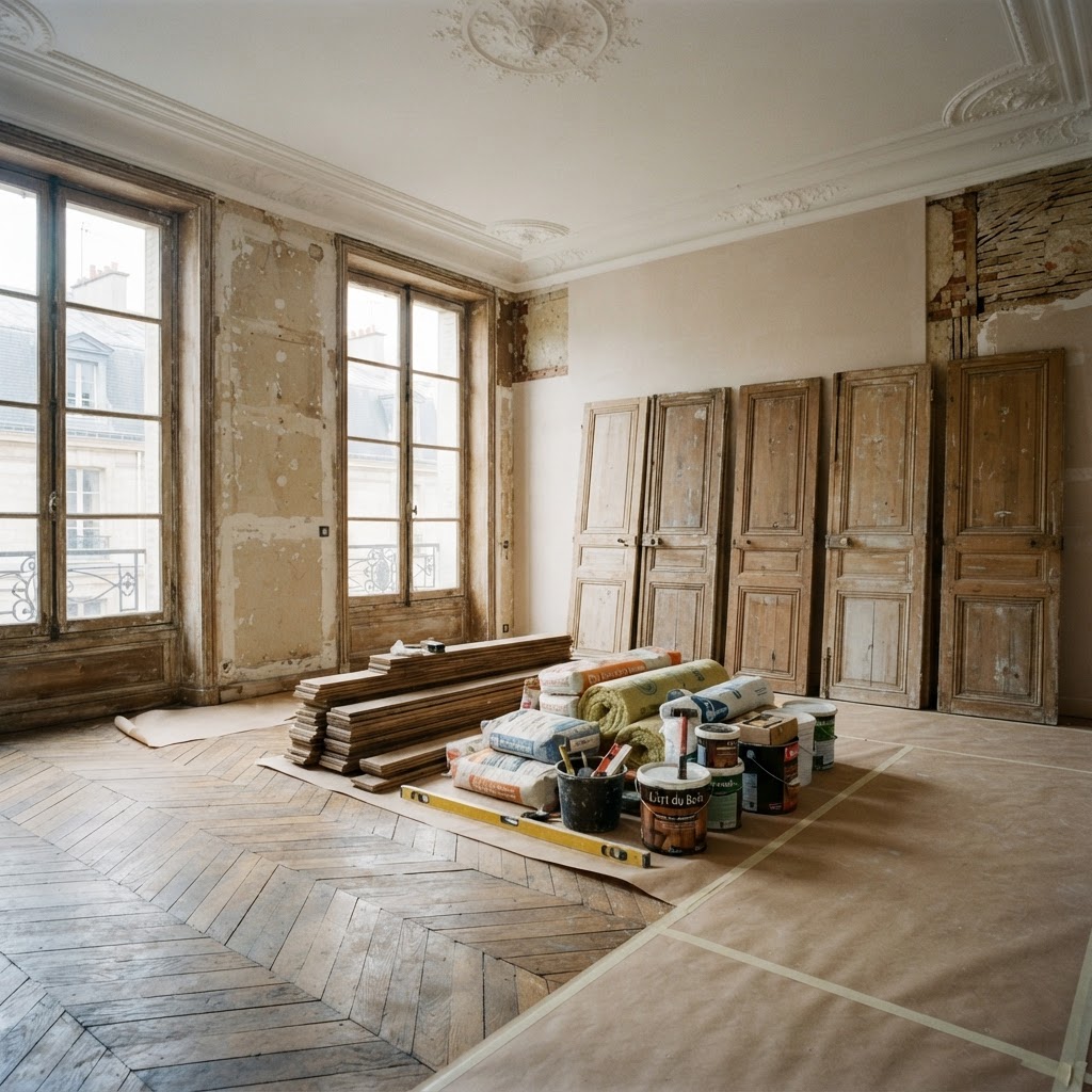 Réemploi en rénovation à Versailles : conserver et réutiliser les matériaux