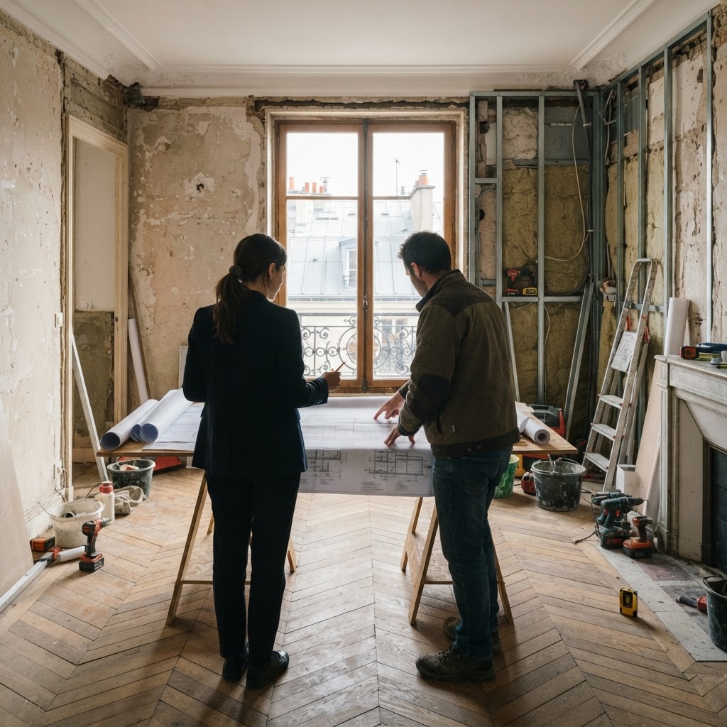 Rénovation d'appartement à Paris : préparer un chantier sans improviser
