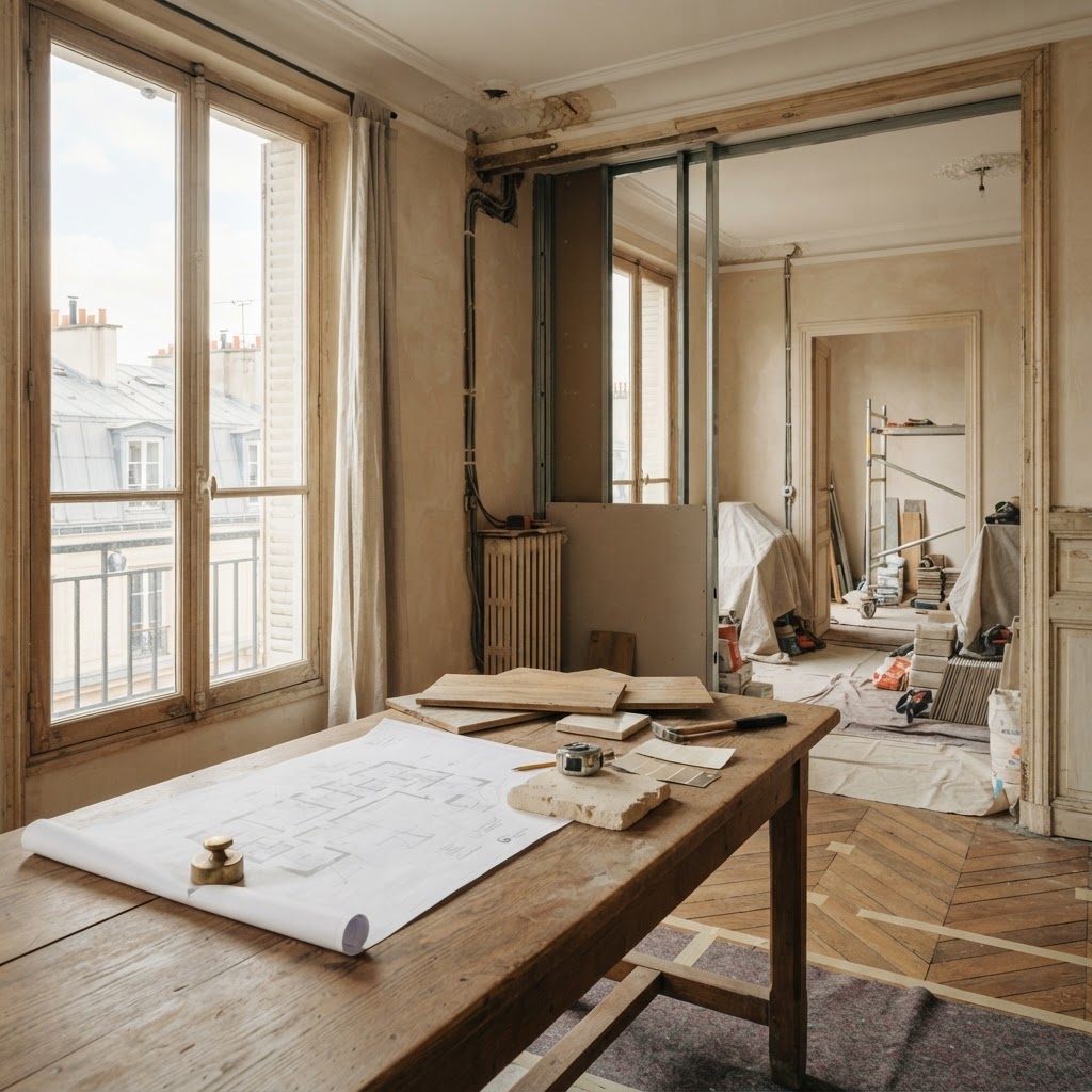 Prix rénovation appartement à Paris : construire son budget