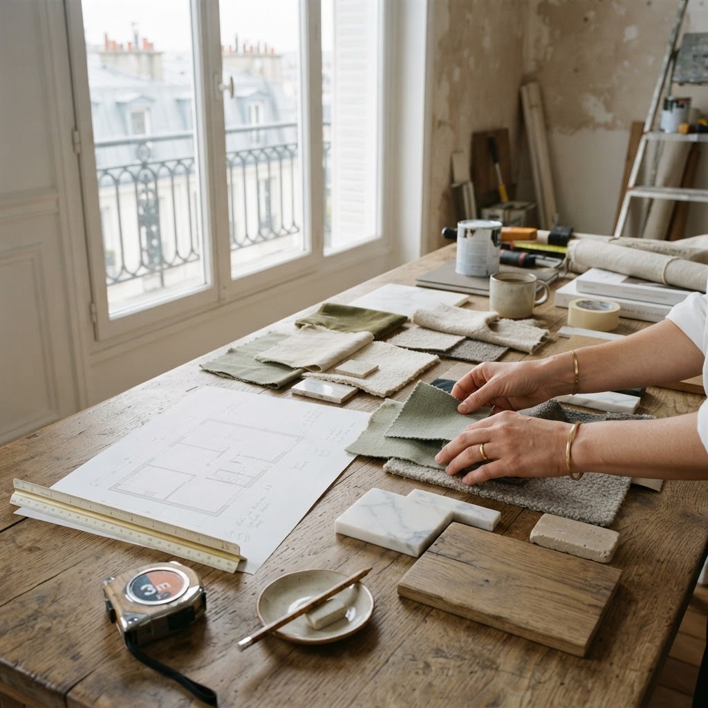 Choisir les matériaux d'un appartement parisien : tester avant de commander