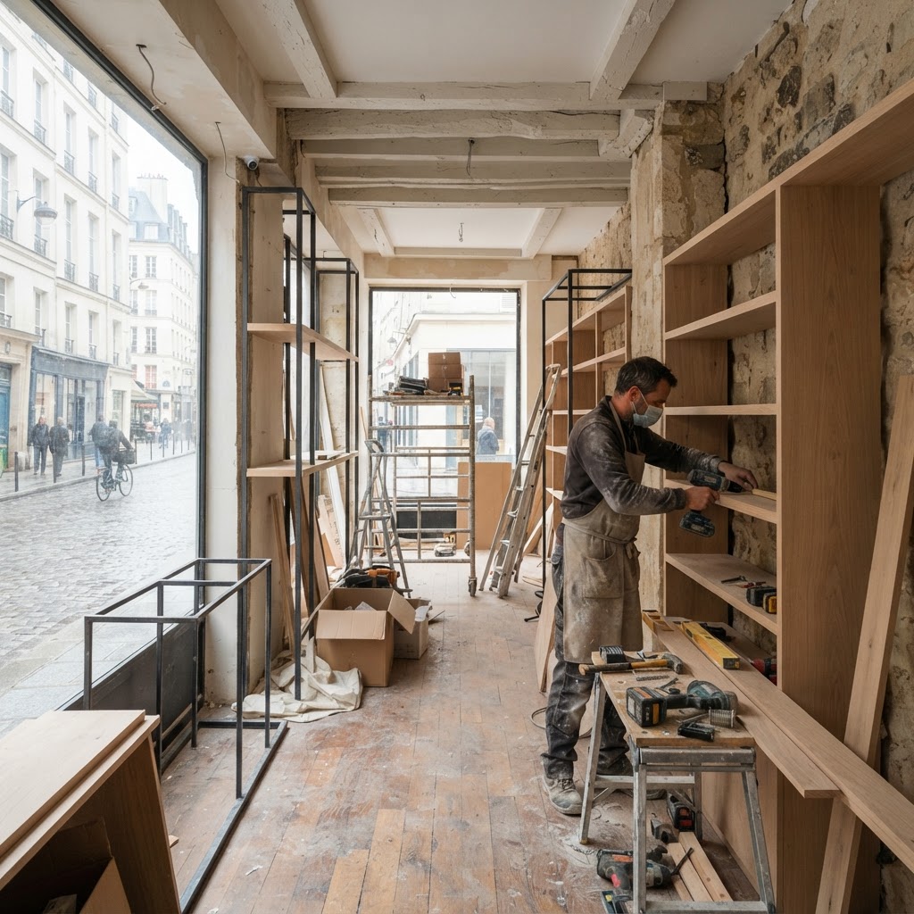 Aménager une boutique à Paris : penser le parcours client avant les présentoirs