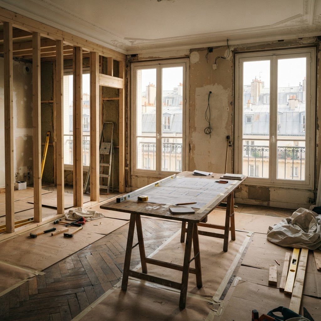 Planning de rénovation à Paris : coordonner les étapes d'un chantier d'appartement