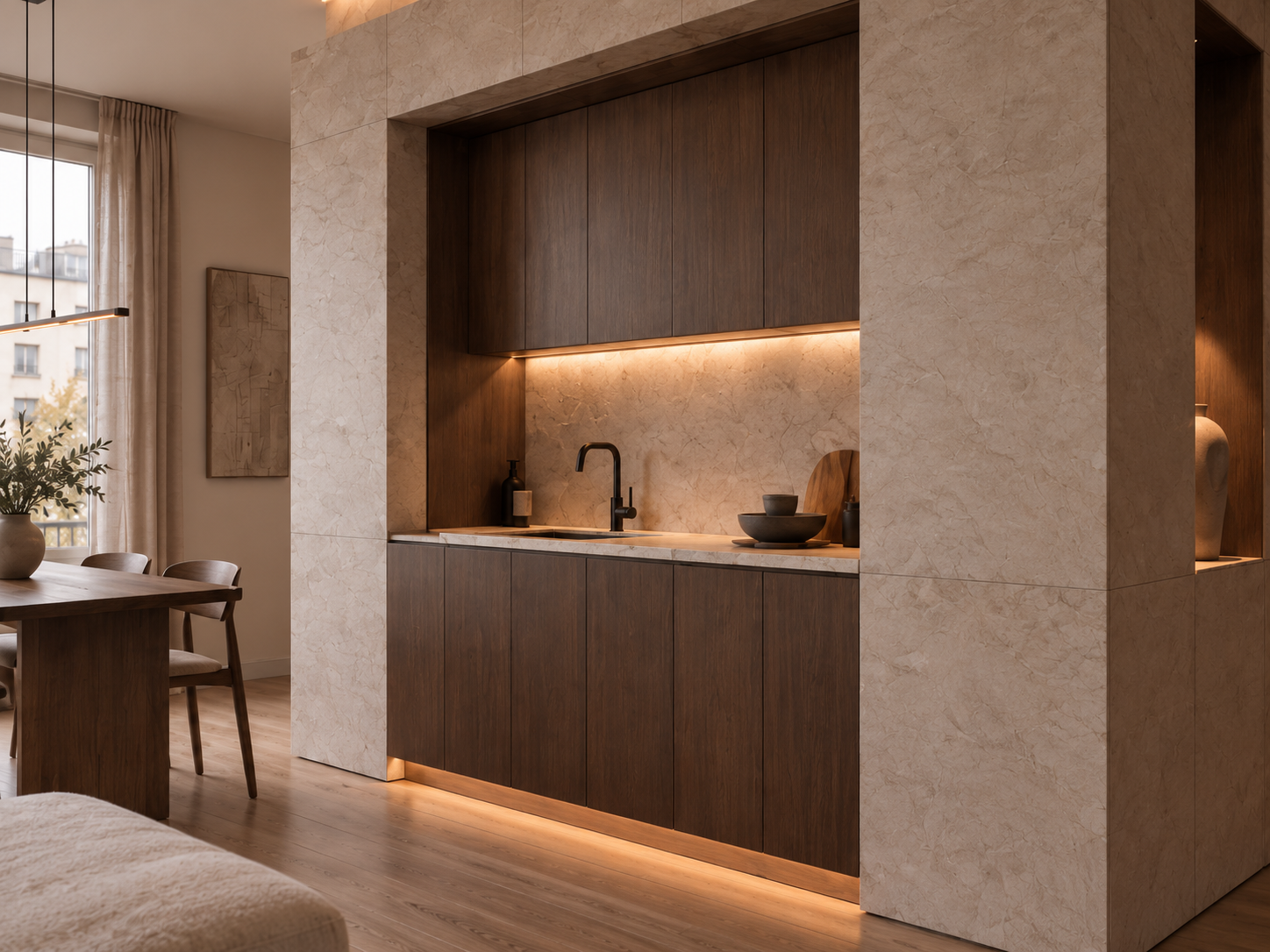Appartement minéral – Neuilly-sur-Seine à Neuilly-sur-Seine – vue 1