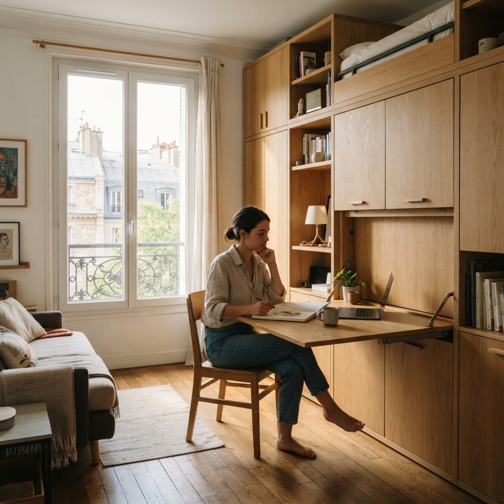Petit appartement à Paris : gagner en usage plutôt qu'en mètres carrés
