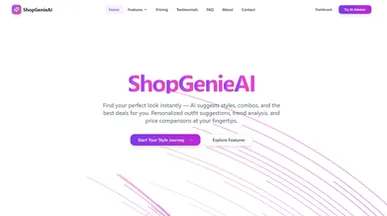 ShopGenieAI template preview
