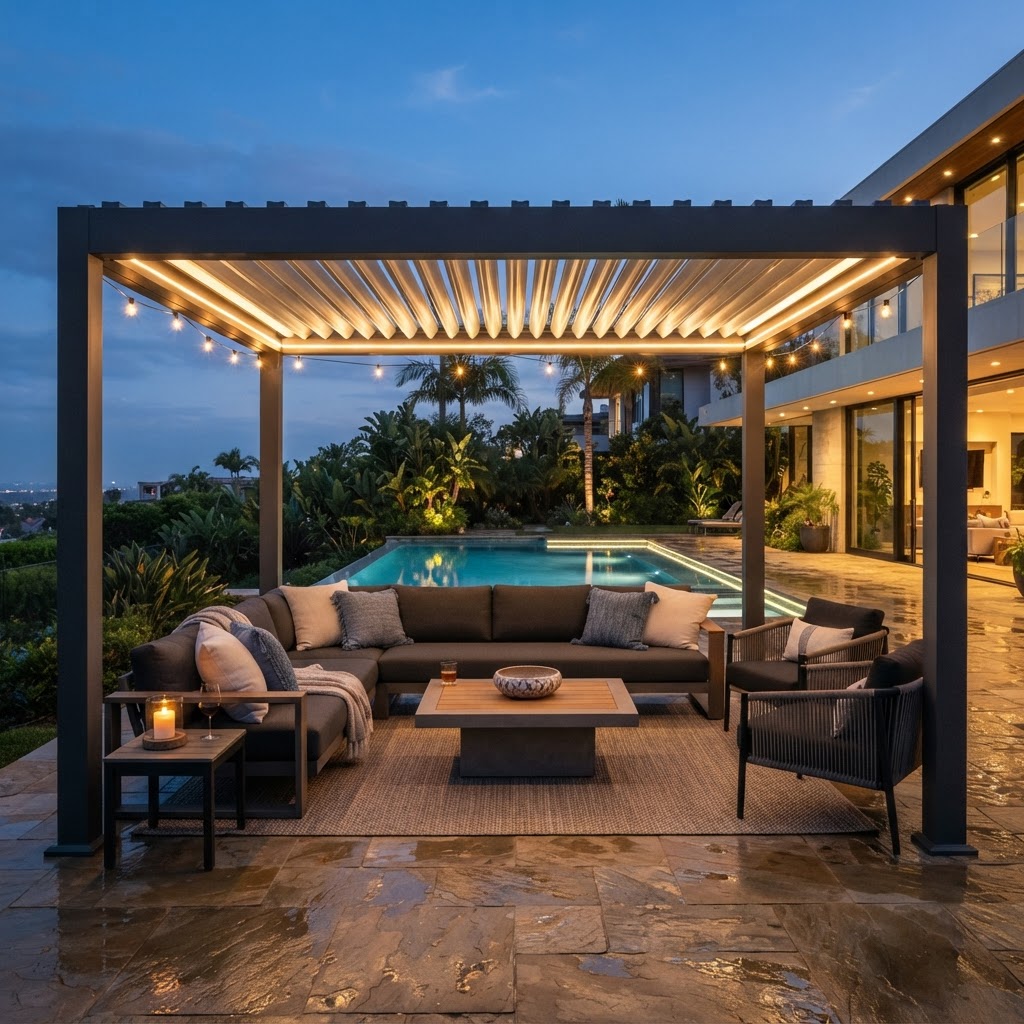 Lounge Pergola with LED
