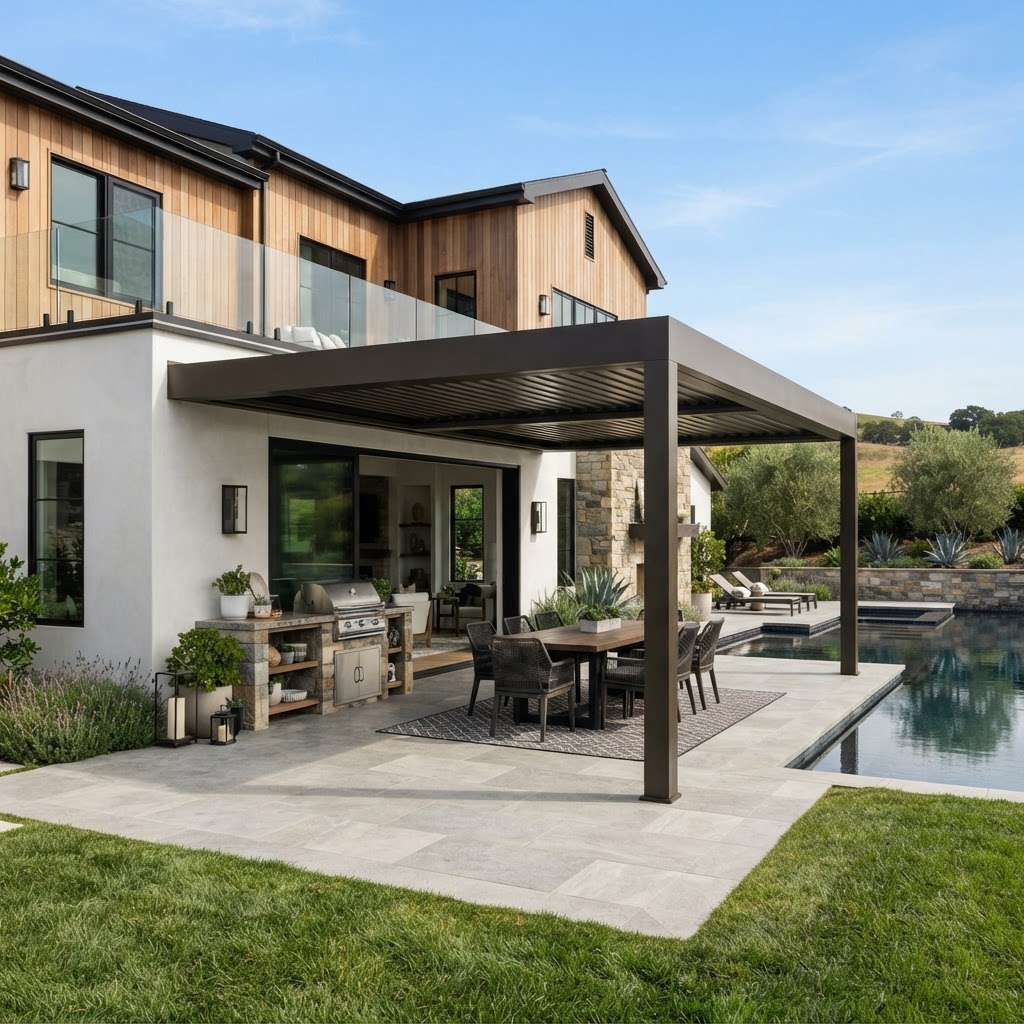 Attached Patio Pergola
