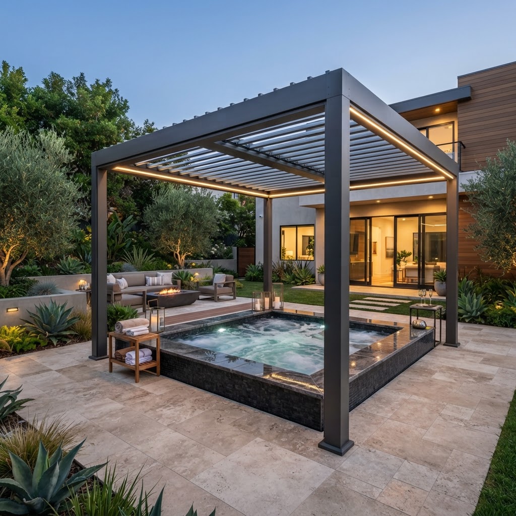 Hot Tub Cover Pergola