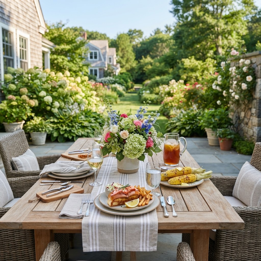 August in Massachusetts: Home, Market, and Seasonal Living