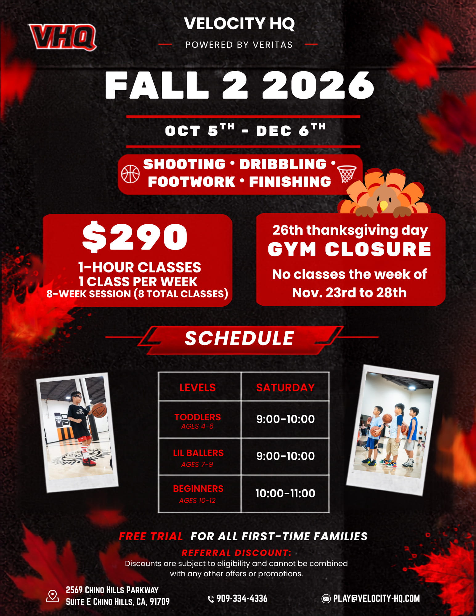 Saturday Fall 2026 Flyer