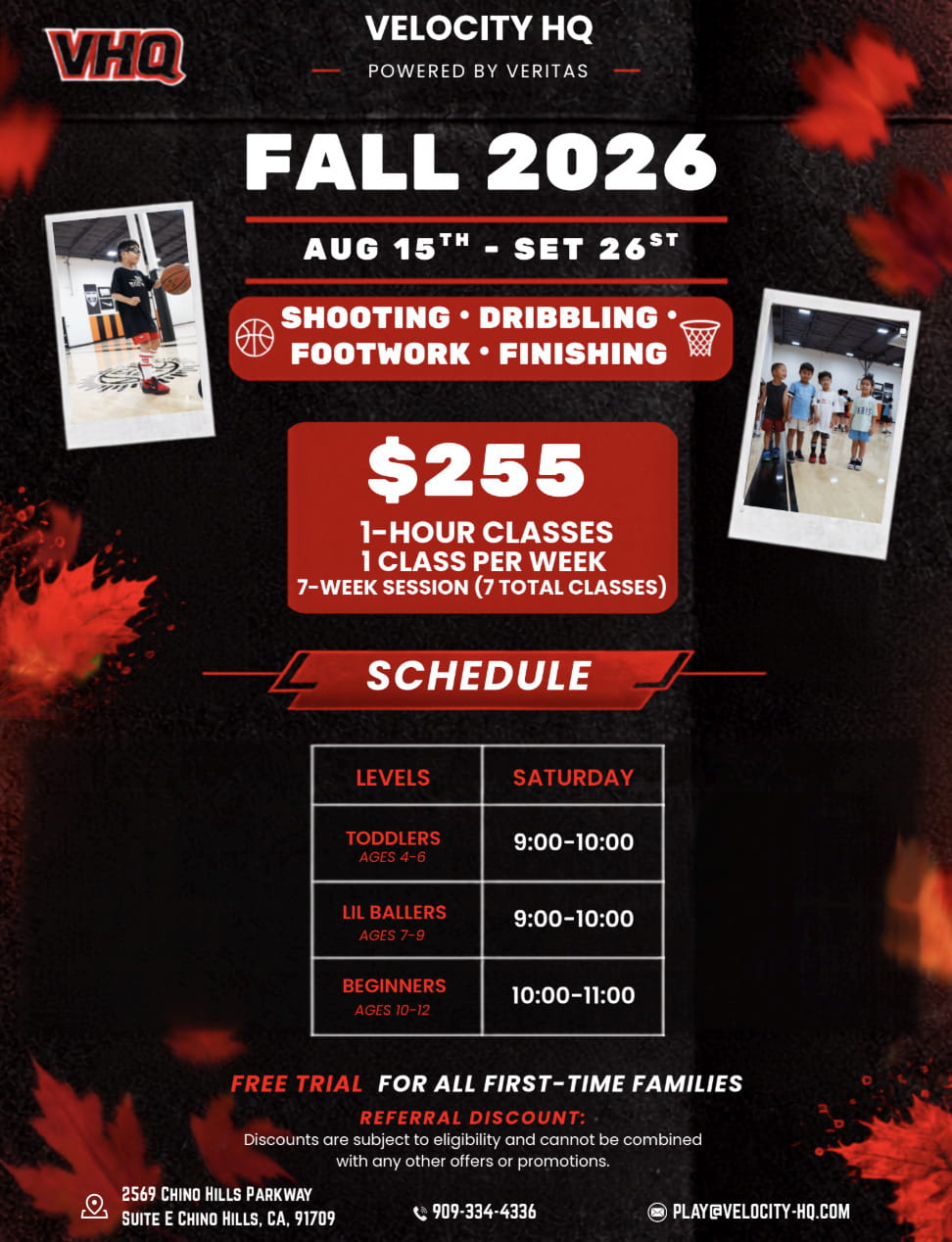 Saturday Fall 2026 Flyer