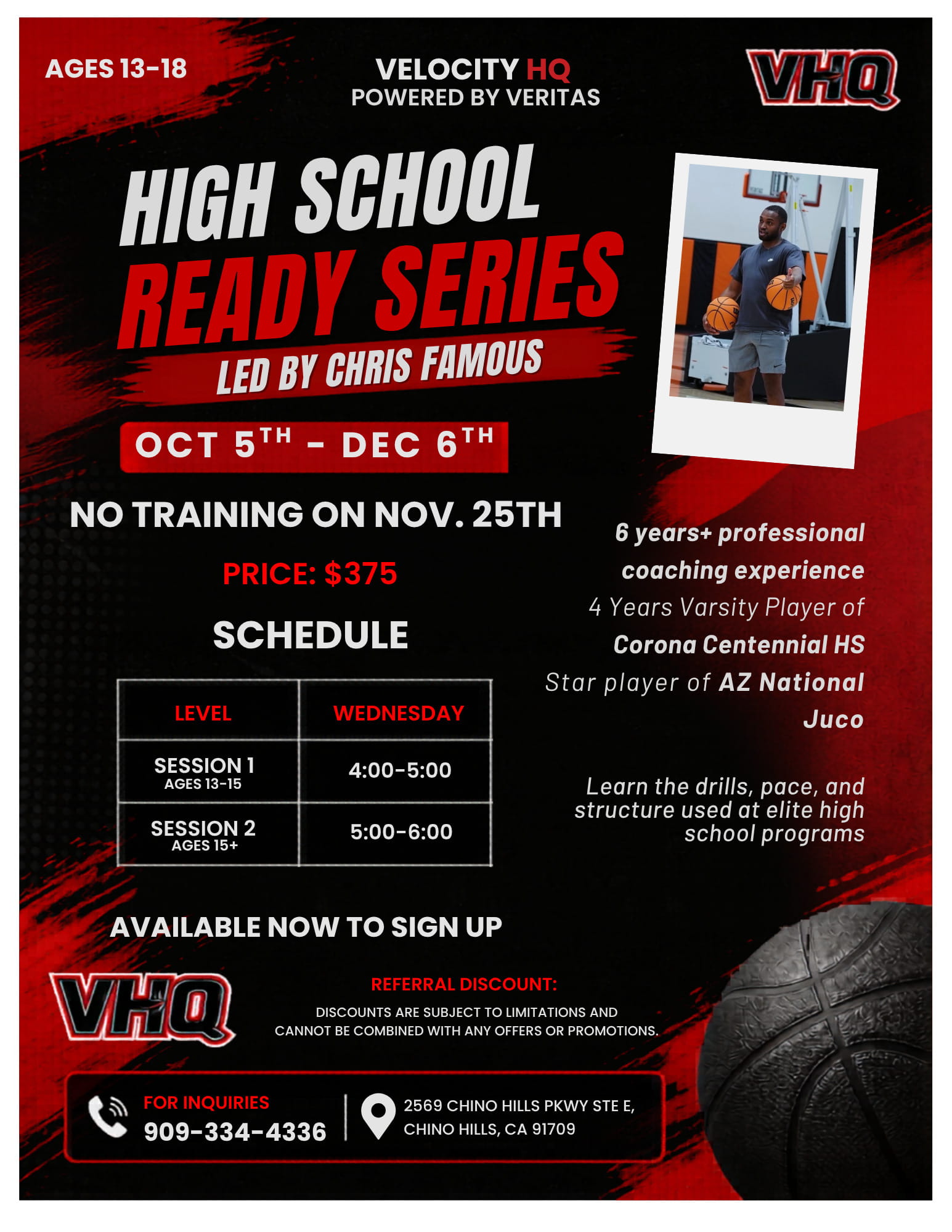 Fall 2 2026 High School Ready Series Flyer