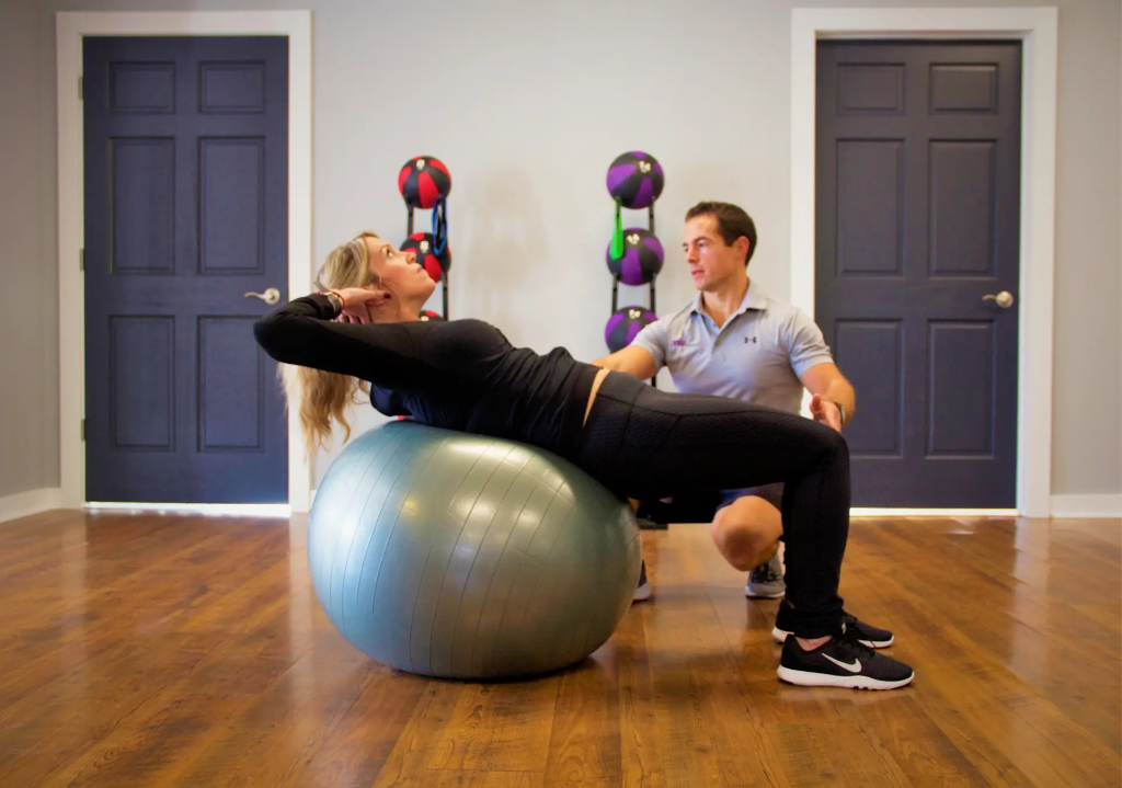 1 on 1 private personal training session at TB Fitness