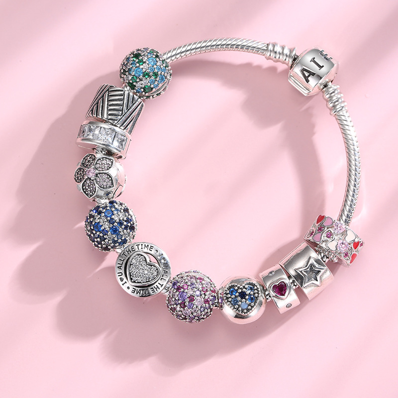 Clip Series 925 Sterling Silver Bead Charm - 5 Colors — view 9