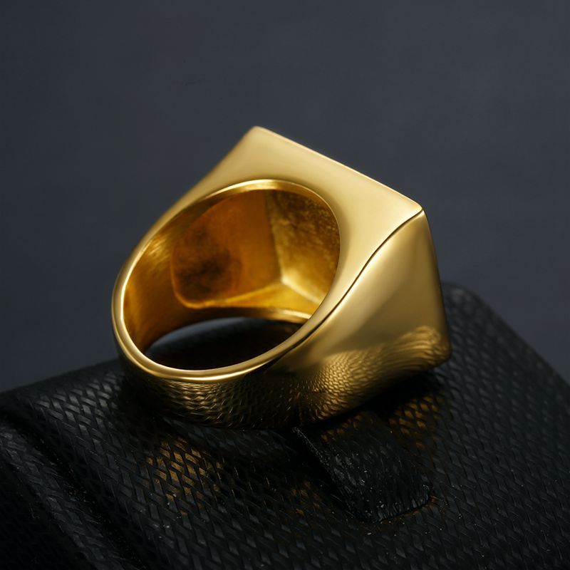 The Last Supper Hip-Hop Gold Signet Ring — view 3