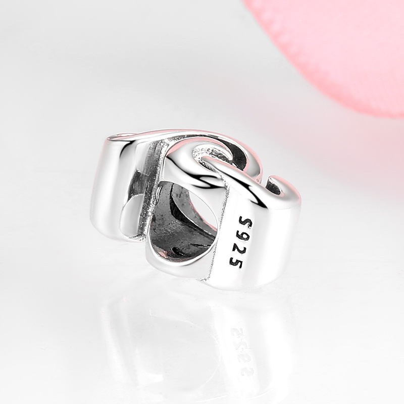 Musical Note Treble Clef Bead Charm S925 Sterling Silver Dangle for DIY Bracelet — view 4