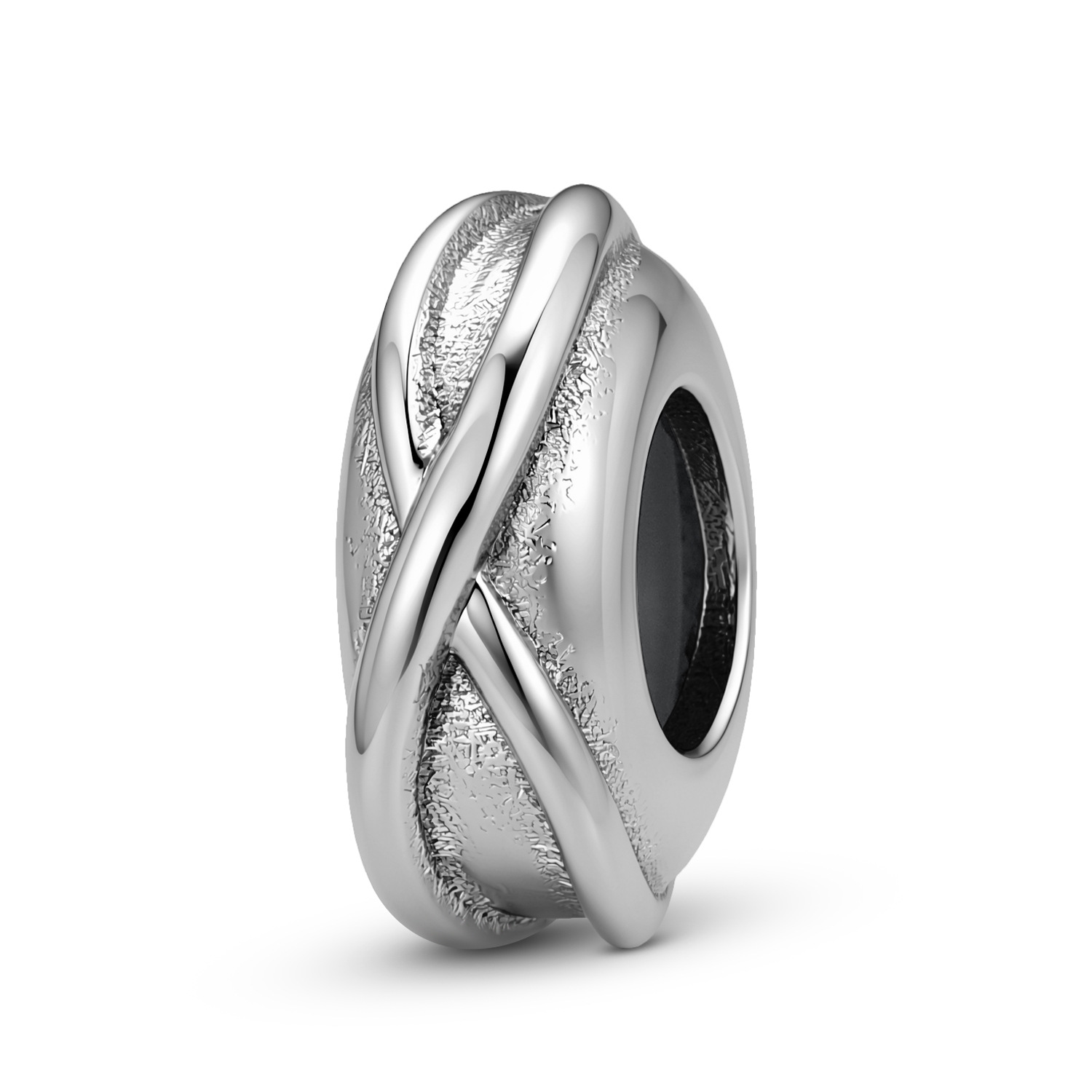 S925 Sterling Silver Infinite Knot Spacer Bead