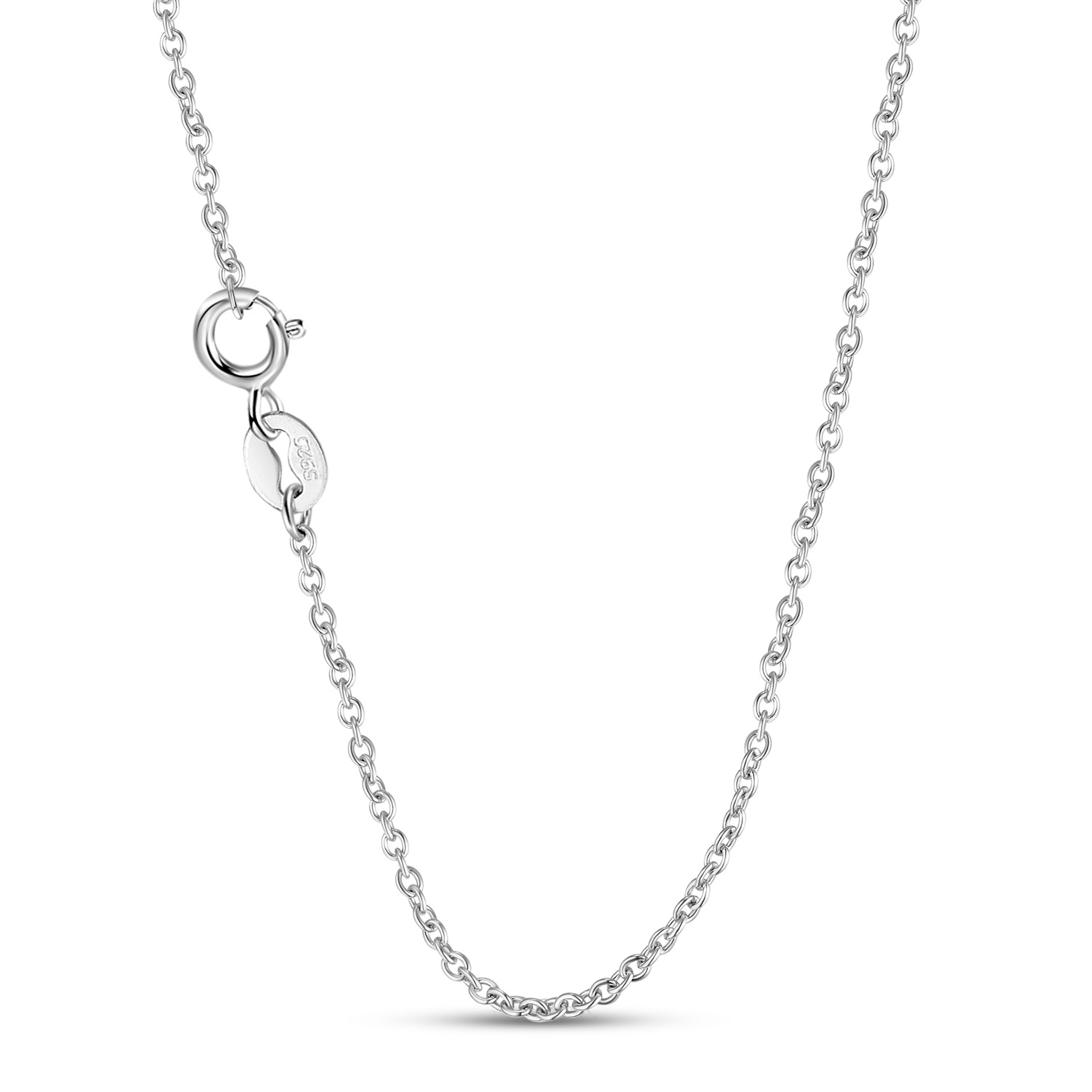 S925 Sterling Silver Skull Skeleton Pendant with Chain — Chain Only