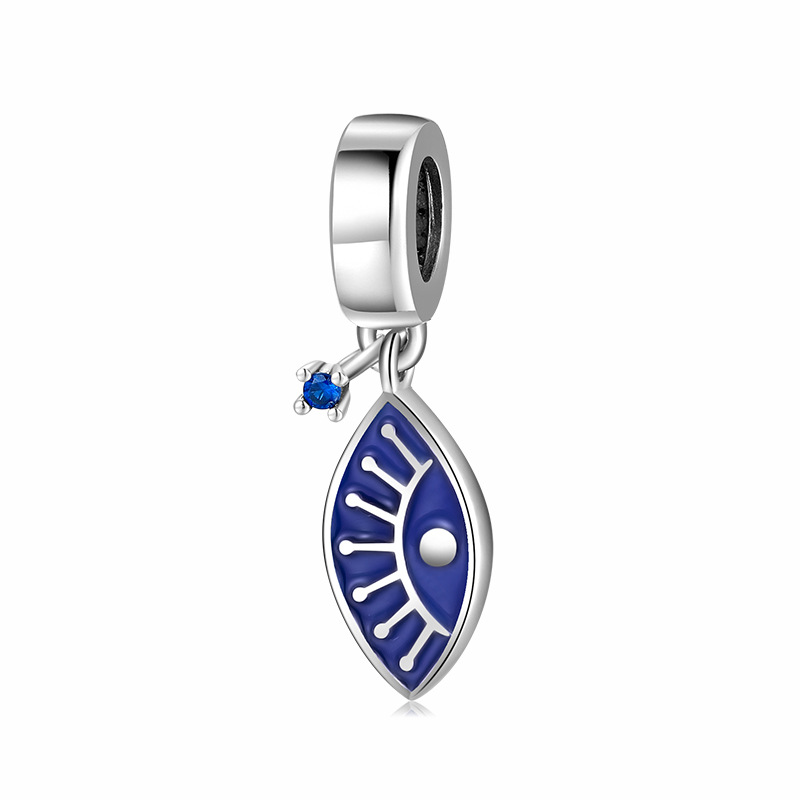 Eye of God Charm - 925 Sterling Silver Cubic Zirconia Pendant — Charms | MAOLE Fine Jewelry