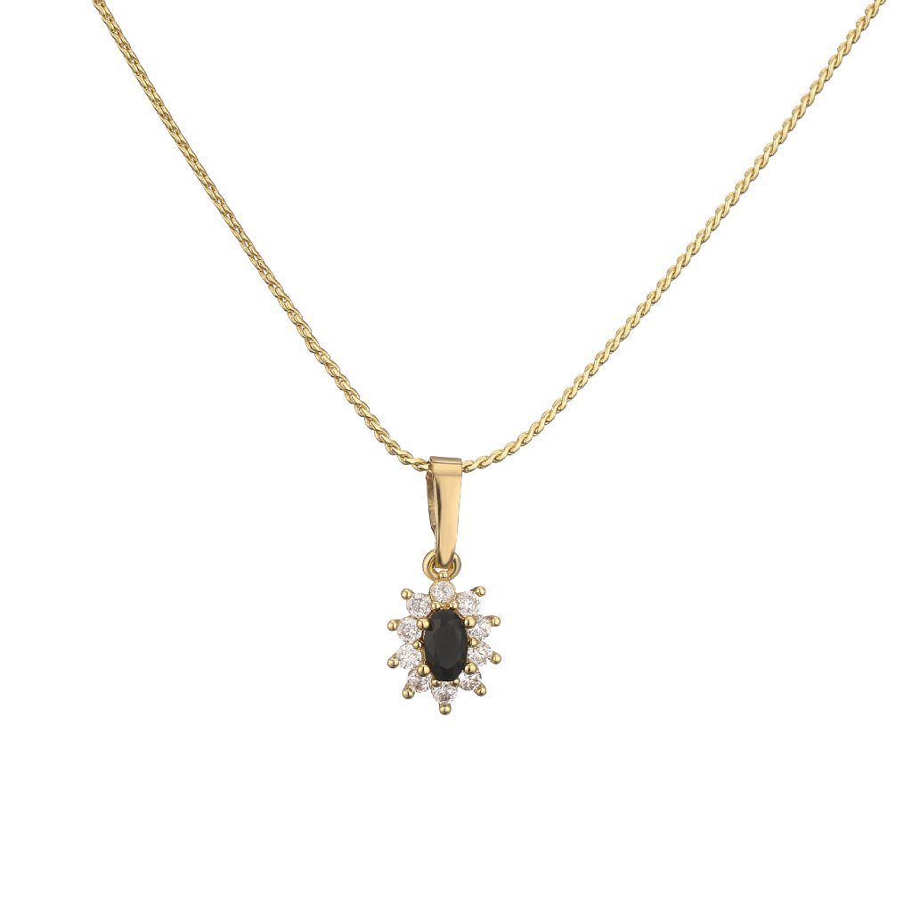 Micro-Pave Zircon Floral Pendant Necklace for Women - Elegant Flower Halo Jewelry 4