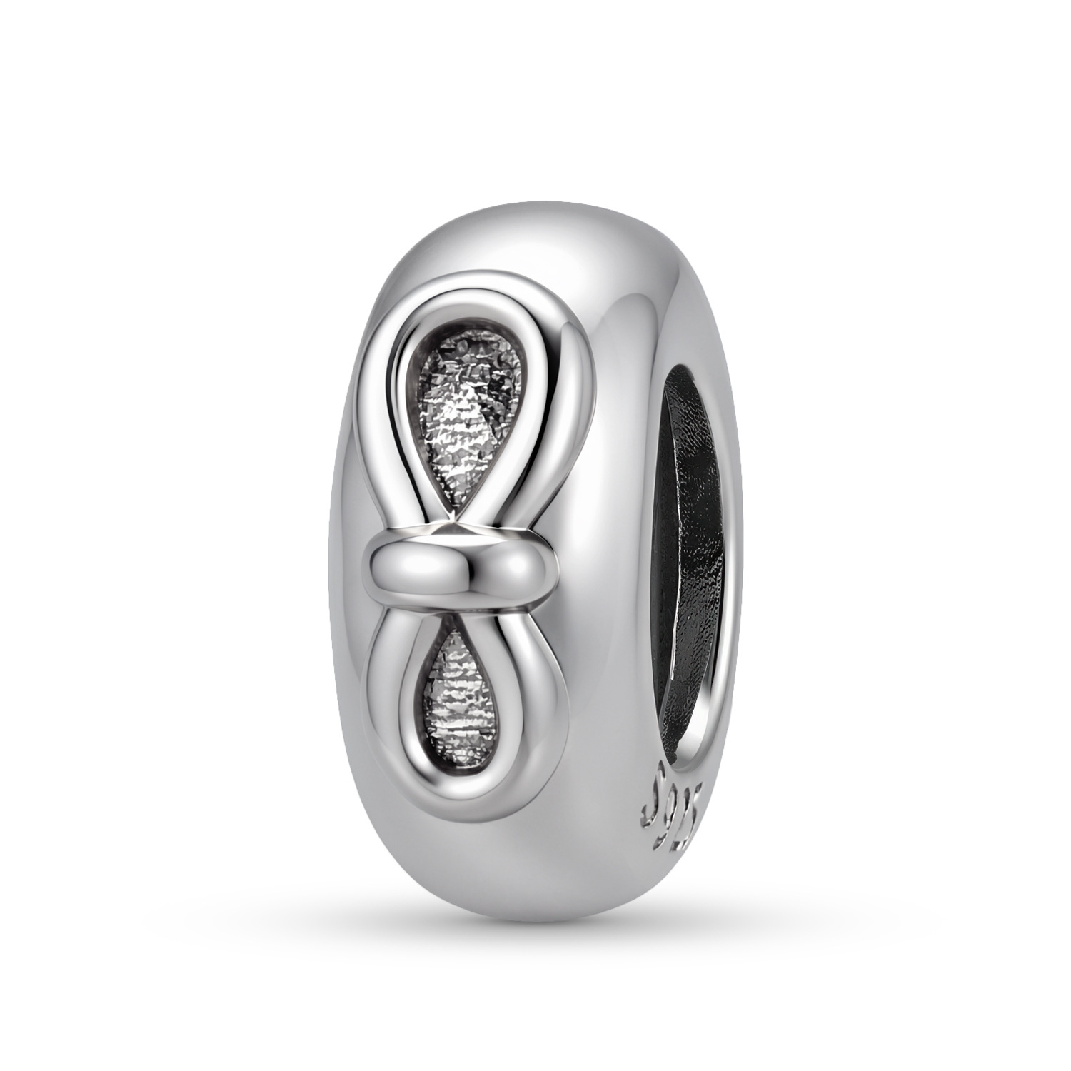 S925 Sterling Silver Infinite Knot Spacer Bead — Korean Minimalist Style Bracelet DIY Accessory — Charms | MAOLE Fine Jewelry
