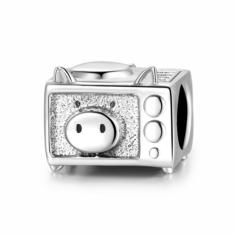 Pig Oven Charm - 925 Sterling Silver Cute Pig Pendant — Charms | MAOLE Fine Jewelry