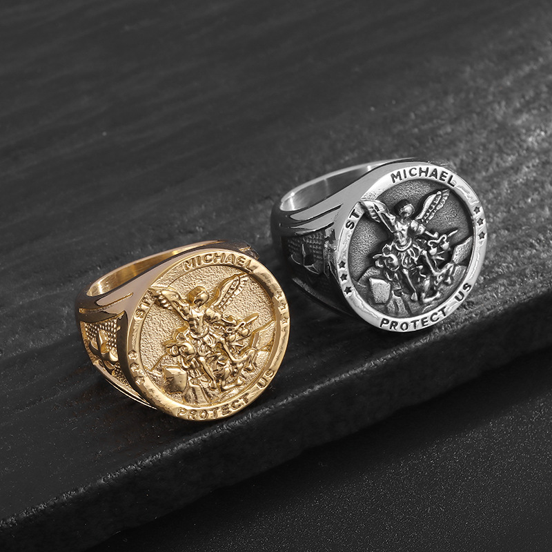 St. Michael Protect Us Ring — Rings | MAOLE Fine Jewelry
