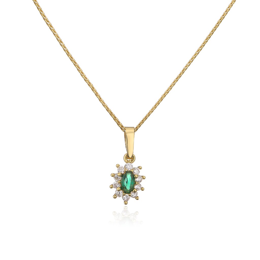 Micro-Pave Zircon Floral Pendant Necklace for Women - Elegant Flower Halo Jewelry 6