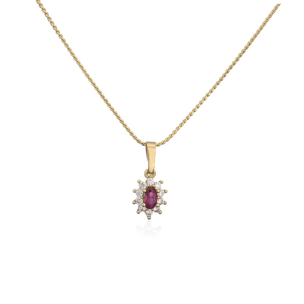 Micro-Pave Zircon Floral Pendant Necklace for Women - Elegant Flower Halo Jewelry 7