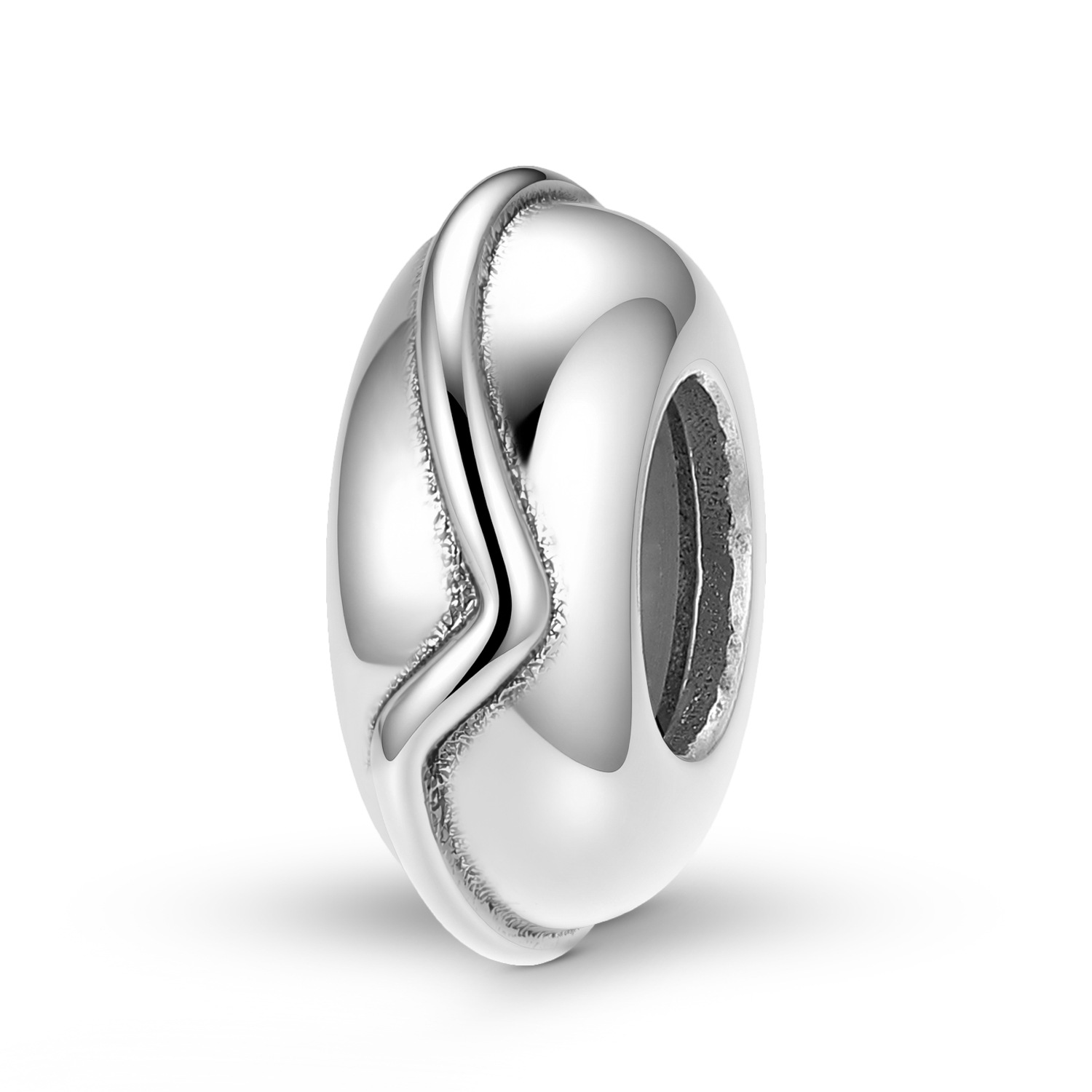S925 Sterling Silver Minimalist Line Spacer Charm - Fashion DIY Bracelet Bead — Charms | MAOLE Fine Jewelry
