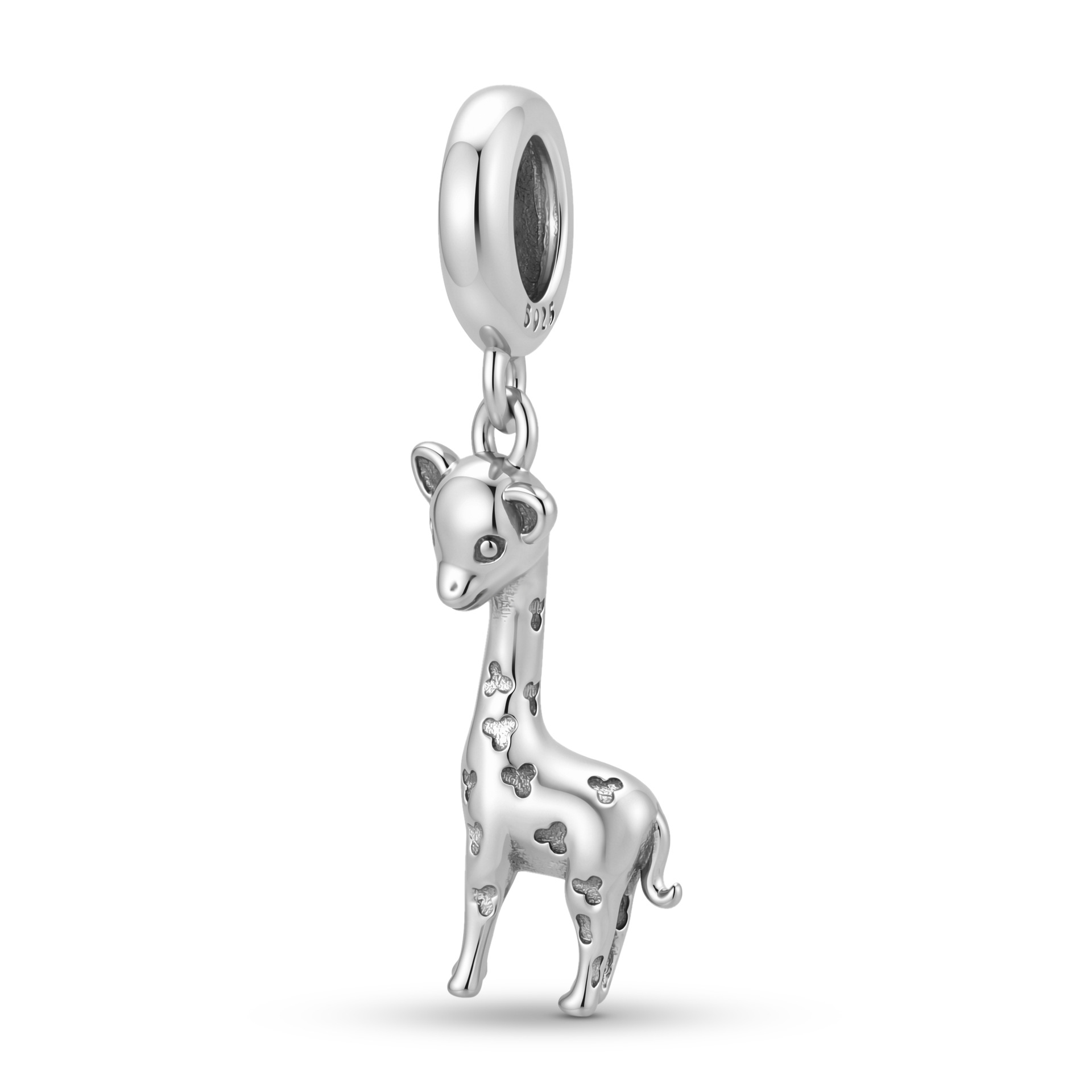 S925 Sterling Silver Giraffe Charm - Bracelet Pendant — Charms | MAOLE Fine Jewelry