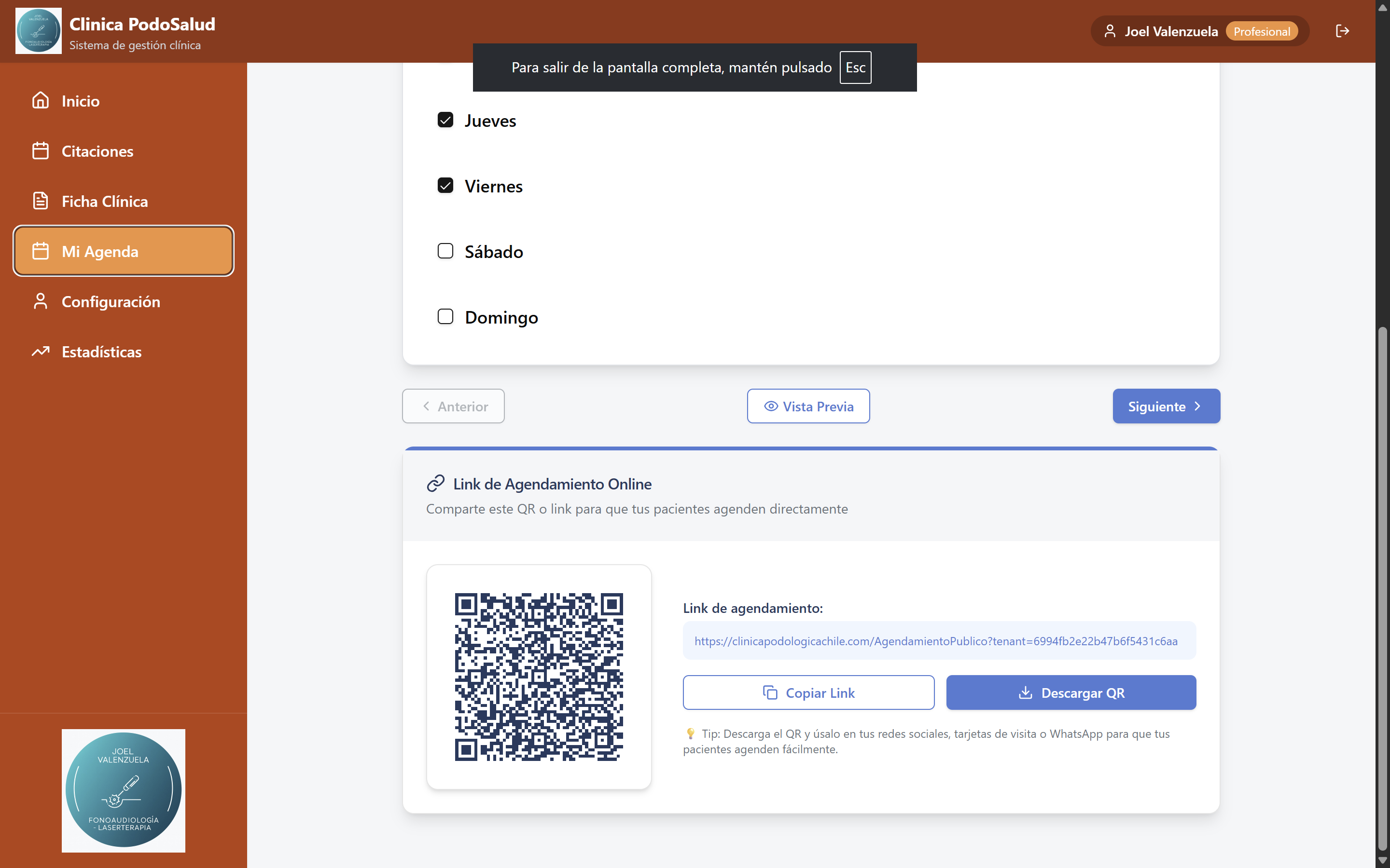 Agendamiento online con QR