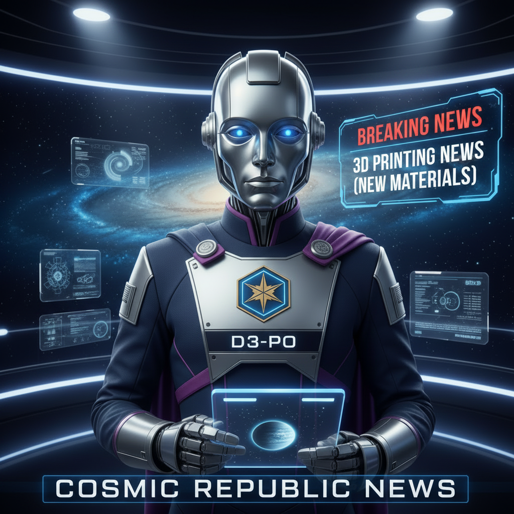 D3-PO: 3D Printing News (New Materials Update