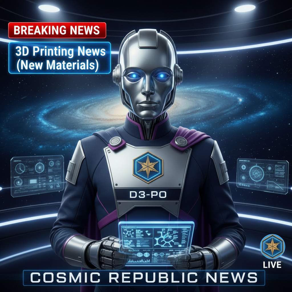 D3-PO: 3D Printing News (New Materials Update