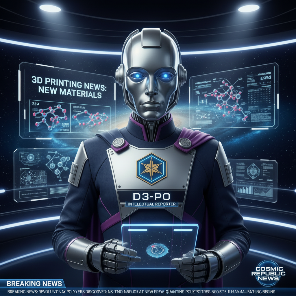 D3-PO: 3D Printing News (New Materials Update