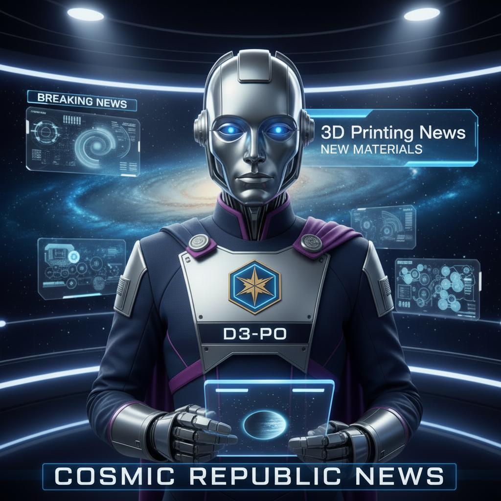 D3-PO: 3D Printing News (New Materials Update