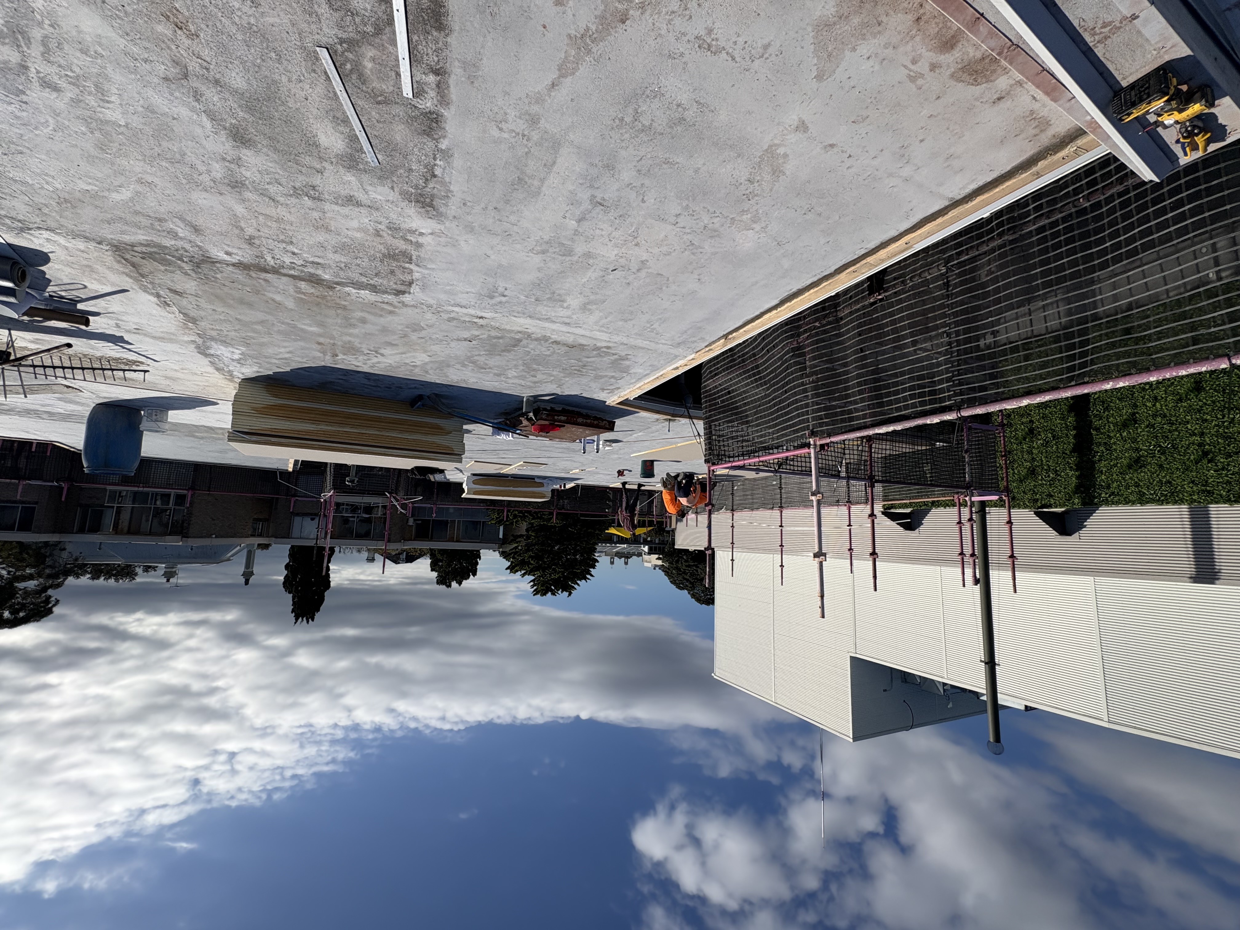 Insulated Flat Roof — Warm Roof with White PVC Membrane