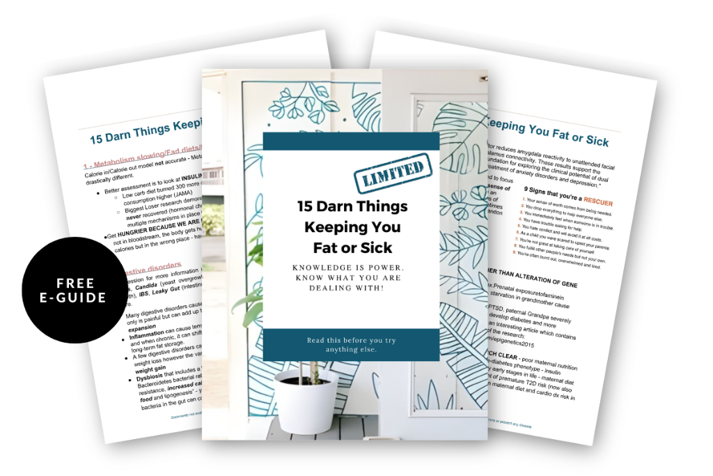 15 Darn Things Keeping You Fat or Sick - Free E-Guide