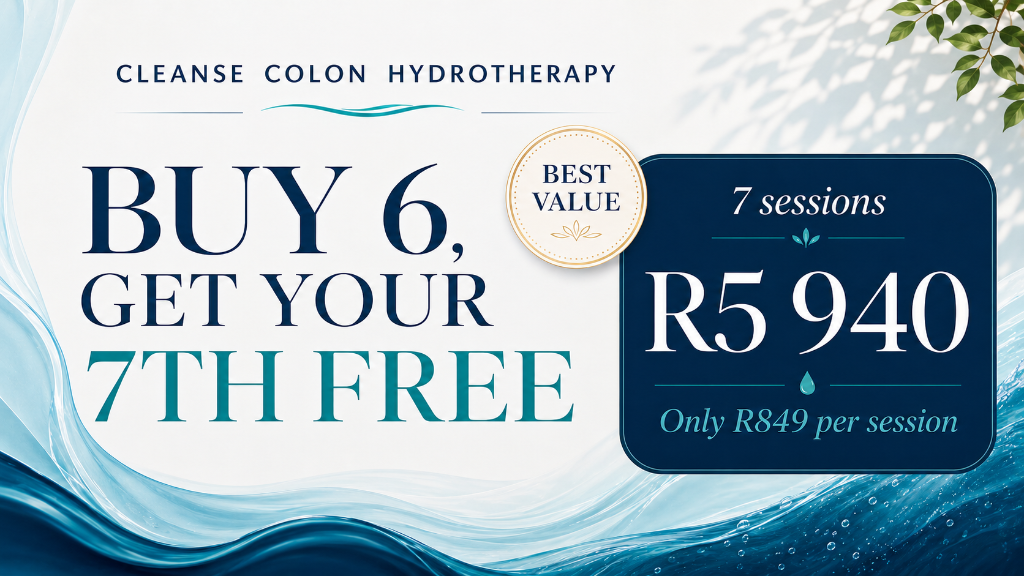 Buy 6 Get your 7th Free — 7 sessions for R5 940, only R849 per session