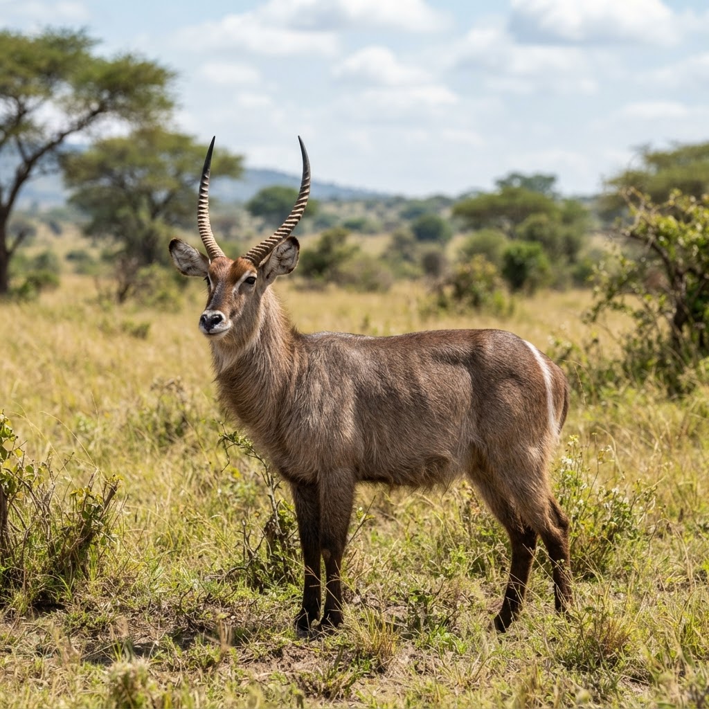 East African Defassa Waterbuck