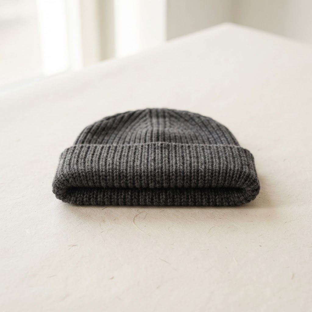 Red Beanie - Premium Knit